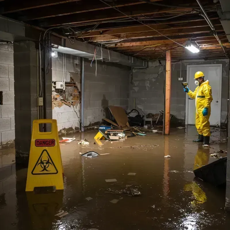 Flooded Basement Electrical Hazard in Dinwiddie County, VA Property